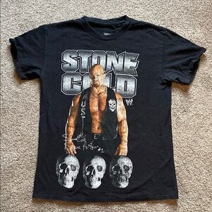 WWE Black Graphic T-Shirt Stone Cold Steve Austin men’s small
